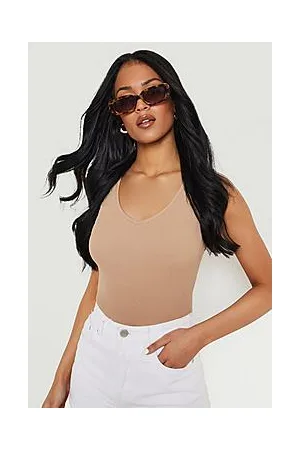 Boohoo Tall Wide Strap V Neck Bodysuit