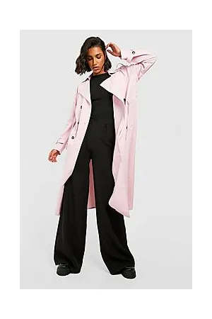 Boohoo Synch Waist Trench Coat
