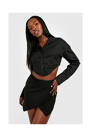 Boohoo Micro Mini Wrap Skirt