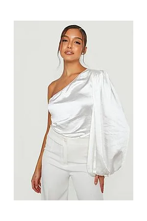 Boohoo Balloon Chiffon Sleeve Bodysuit