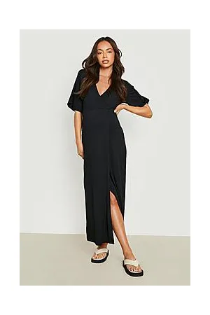 Boohoo Maternity Midaxi Wrap Dress