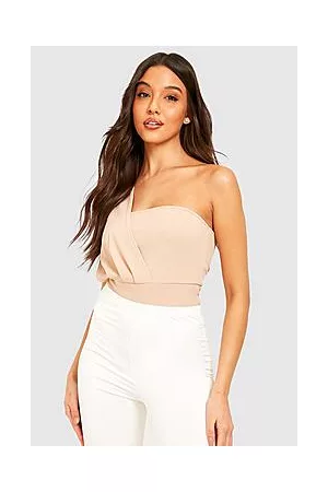 Boohoo One Shoulder Sleeveless Bodysuit