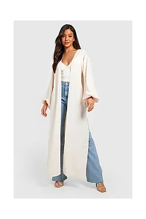 Boohoo Long Gathered Sleeve Maxi Kimono