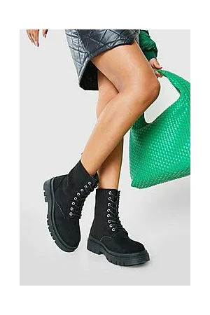 Boohoo Lace Up Hiker Boots
