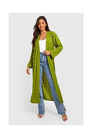 Boohoo Longline Crinkle Kimono