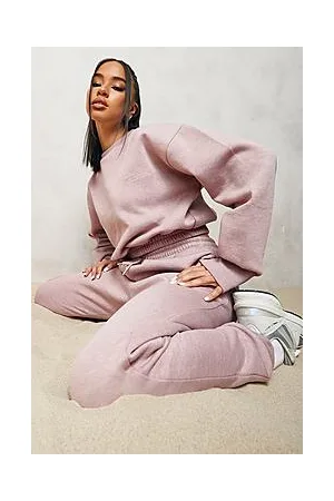 Boohoo Overdyed Official Cropped Sweater Tracksuit