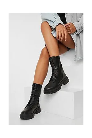 Boohoo Lace Up Hiker Boots