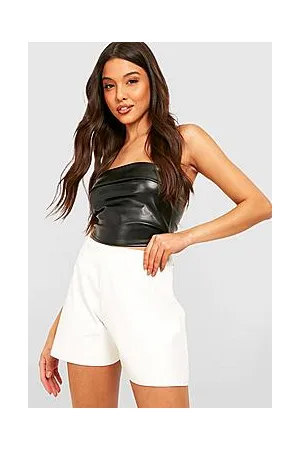 Boohoo Pu High Waisted Shorts