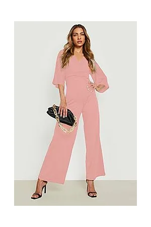 Boohoo Bardot Volume Sleeve Jumpsuit