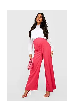 Boohoo Maternity Textured Wide Leg Trousers