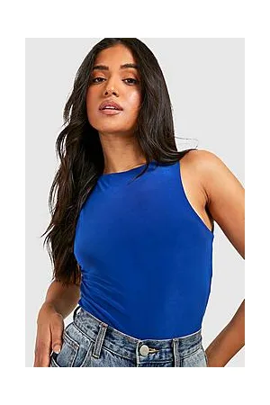 Boohoo Petite Double Layer Slash Neck Bodysuit