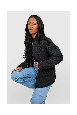Boohoo Tall Quilted Bomber Jacket