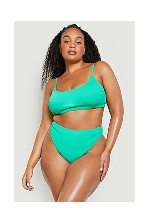 Boohoo Plus Mix & Match Rib Bikini Bottoms