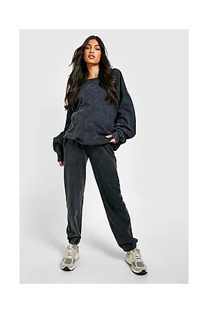 Boohoo Maternity Acid Wash Sweatshirt Tracksuit