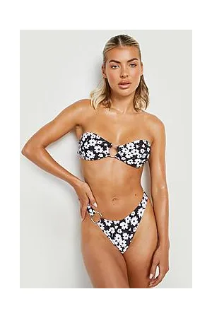 Boohoo Floral Ring Boomerang Bikini Brief