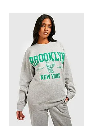 Boohoo Tall Brooklyn Print Sweatshirt