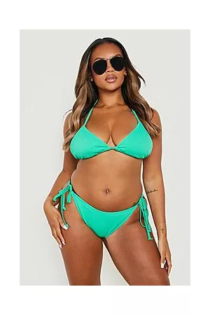 Boohoo Plus Mix & Match Rib Tie Side Bottoms