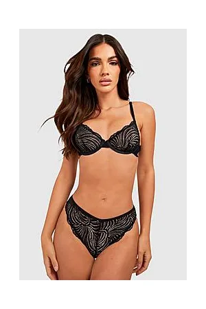 Boohoo Embroidered Lace Underwire Bra