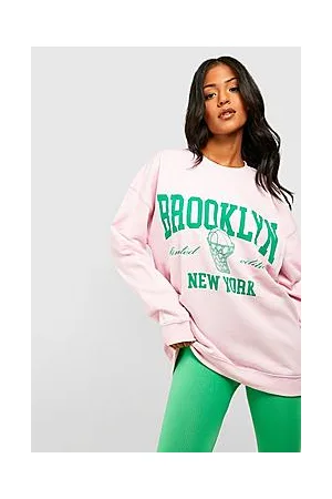 Boohoo Tall Brooklyn Print Sweatshirt