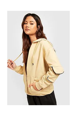 Boohoo Petite Zip Through Cargo Pocket Hoody