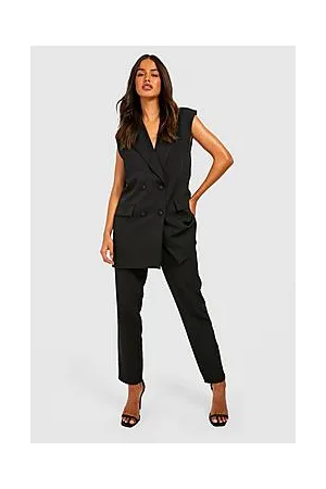 Boohoo Tailored Slim Fit High Waisted Trousers