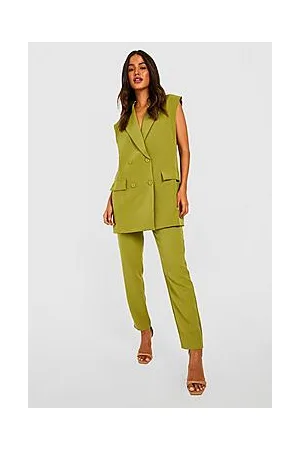 Boohoo Tailored Slim Fit High Waisted Trousers