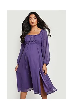 Boohoo Maternity Square Neck Skater Dress