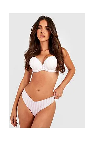Boohoo Candy Stripe Super Push Up Bra