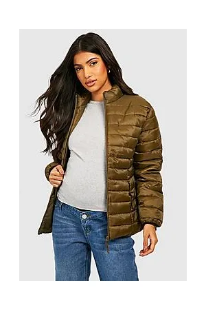 Boohoo Maternity Funnel Neck Puffer Jacket