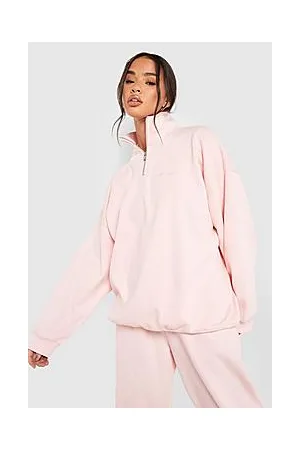 Boohoo Premium Half Zip Sweatshirt