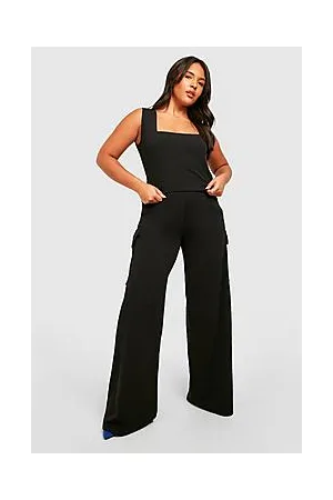 Boohoo Plus Corset & Wide Leg Cargo Trouser Co-ord