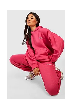 Boohoo Text Print Hooded Tracksuit