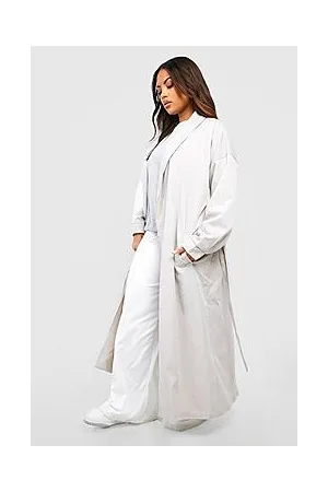 Boohoo Plus Oversized Longline Trench Coat