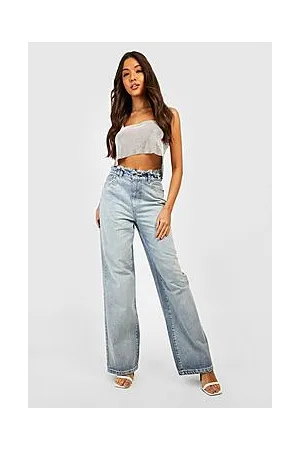 Boohoo High Waisted Wide Leg Jeans