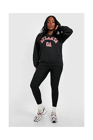 Boohoo Plus Atlanta Varsity Slogan Sweatshirt