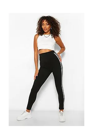 Boohoo Tall Basic Jersey Side Stripe Leggings