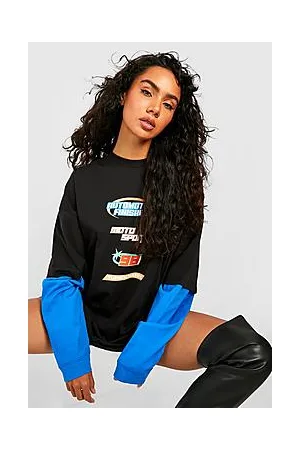 Boohoo Motocross Layered Oversized Tee