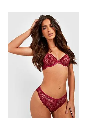 Boohoo Embroidered Lace Underwire Bra