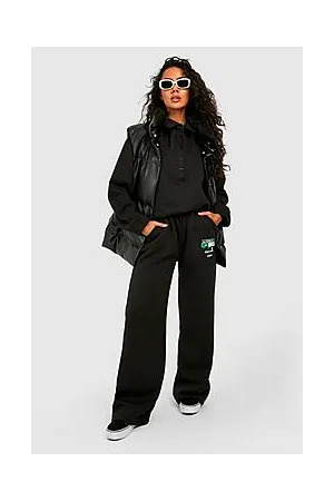 Boohoo Motocross Printed Wide Leg Joggers