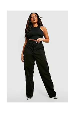 Boohoo Plus Loose Cargo Jean