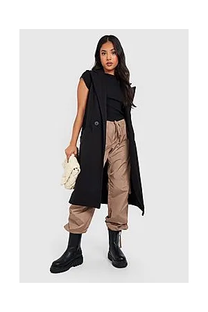 Boohoo Petite Premium Wool Look Duster Coat