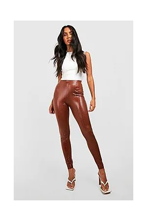 Boohoo Croc Pu High Waisted Leggings