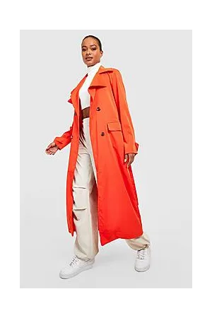 Boohoo Tall Oversized Belted Trench Coat
