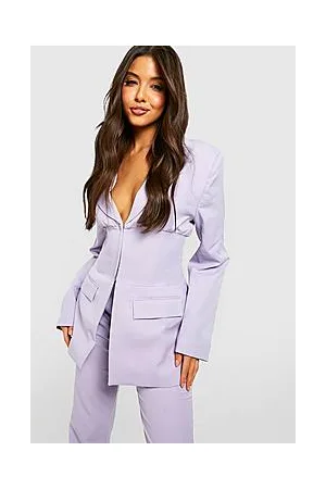 Boohoo Corset Detail Fitted Tailored Blazer