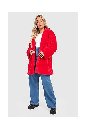 Boohoo Plus Premium Faux Fur Coat