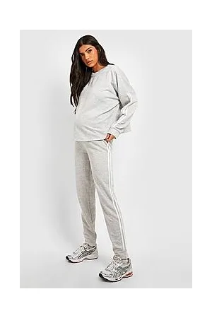Boohoo Maternity Side Stripe Sweatshirt Tracksuit