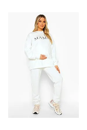 Boohoo Maternity Mama Leopard Sweatshirt Tracksuit