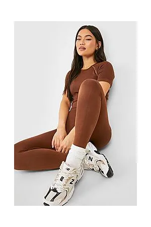 Boohoo Seamless Acid Wash Ruched Bum Gym Legging