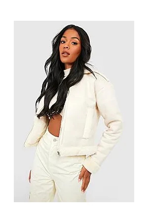 Boohoo Tall Faux Suede Aviator