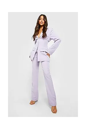 Boohoo Slim Fit Tailored Flared Trousers